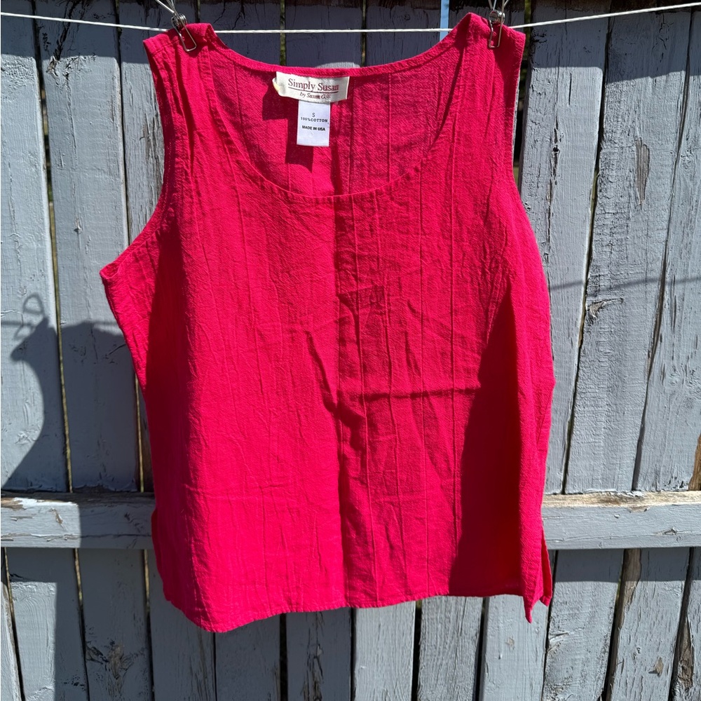 Simply Susan Women’s 100% Cotton Tank-Top Size S